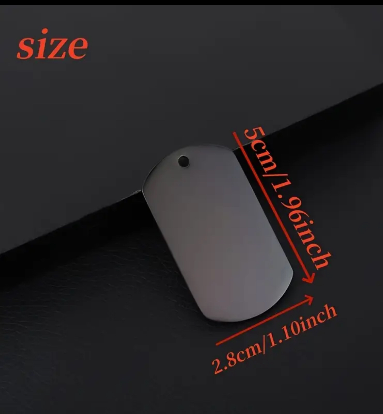 Placa militar ainox negro