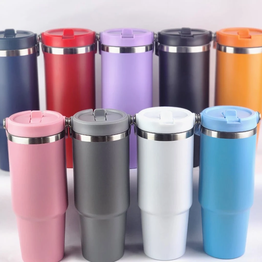 Termo Rosa de Acero Inoxidable MOSK 900 ml