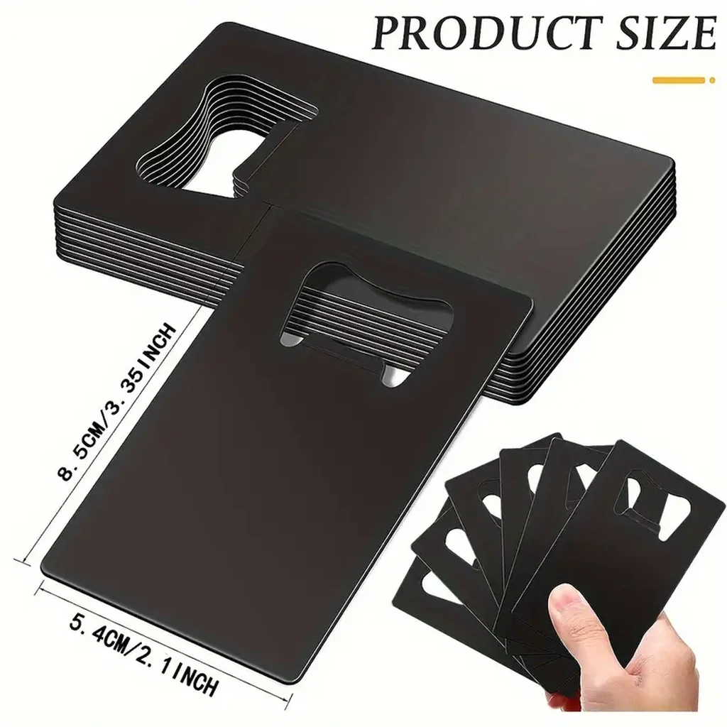 Destapador tipo tarjeta