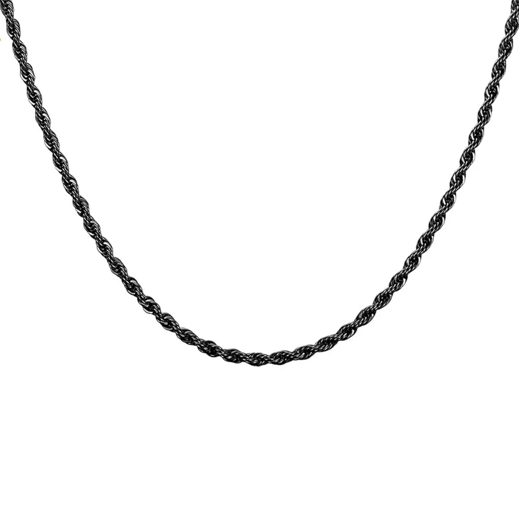 Cadena cordón negro 50 cm