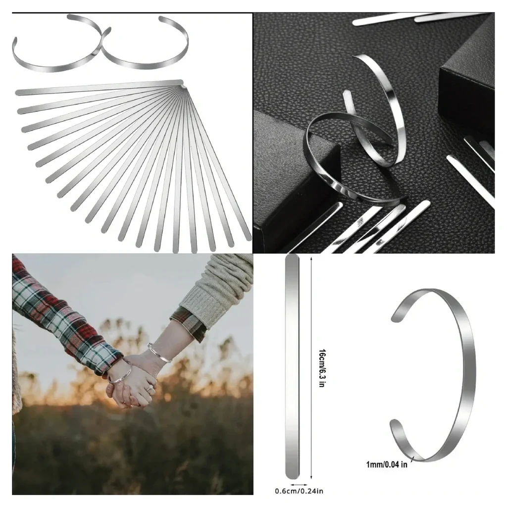 Brazalete plateado 6 mm