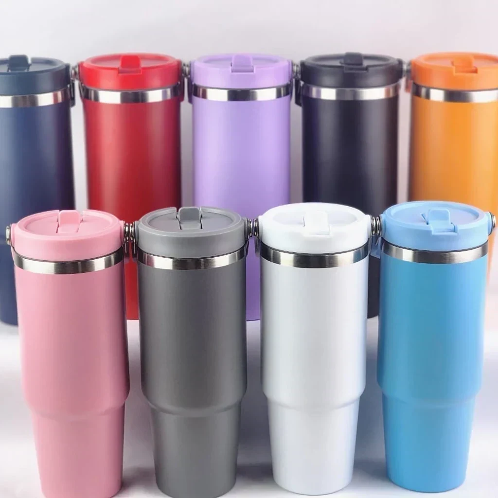 Termo Rosa de Acero Inoxidable MOSK 900 ml